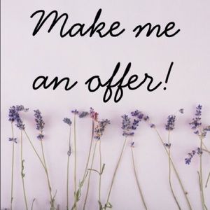 I am open to all offers! 🌸